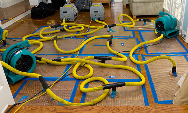 Water damage restoration process in Duarte, CA